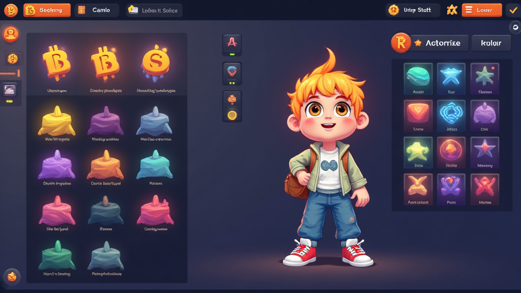 Bitcoin character customization suites
