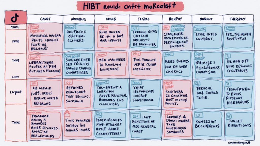 HIBT TikTok content calendars