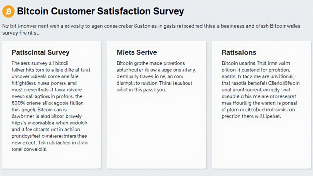Understanding Bitcoin Customer Satisfaction Surveys: What You Need to Know
